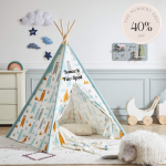 Under the Stars Teepee - Bear Adventures (Large Size) (Discount applied at checkout)